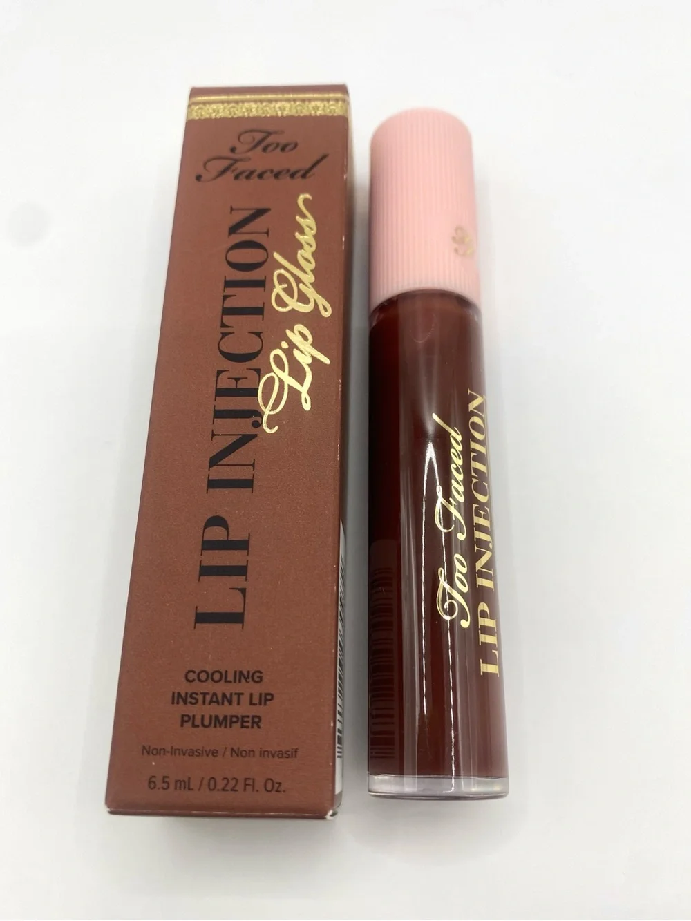 Too Faced Lip Injection Chocolate Cream Pie Cool Instant‎ Lip Plumper Lip Gloss